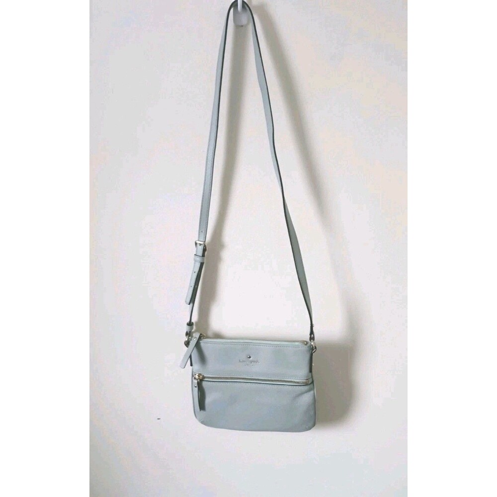Kate Spade Pebbled Mint Green Leather Crossbody‎ Bag